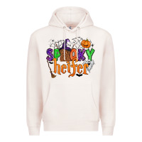 Pale Pink spooky heifer Premium Hoodie - Zillion Design Studio
