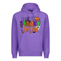 Purple spooky heifer Premium Hoodie - Zillion Design Studio