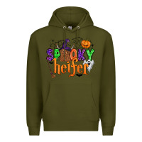 Army Green spooky heifer Premium Hoodie - Zillion Design Studio