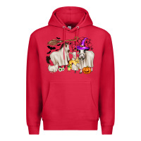 Cardinal halloween farm animals Premium Hoodie - Zillion Design Studio