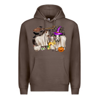 Coffee halloween farm animals Premium Hoodie - Zillion Design Studio
