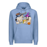 Colony Blue halloween farm animals Premium Hoodie - Zillion Design Studio
