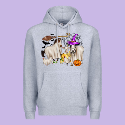 Halloween Farm Animals Premium Hoodie Designed By Zillion Design Studio