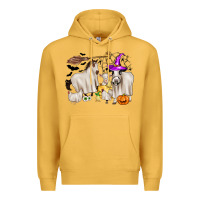 Mustard halloween farm animals Premium Hoodie - Zillion Design Studio