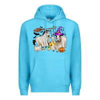 Ocean Blue halloween farm animals Premium Hoodie - Zillion Design Studio