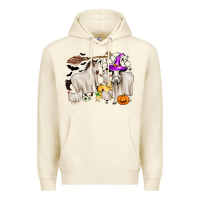 Sandshell halloween farm animals Premium Hoodie - Zillion Design Studio