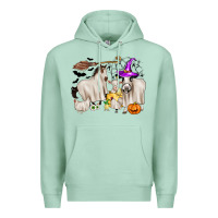 Seafoam halloween farm animals Premium Hoodie - Zillion Design Studio