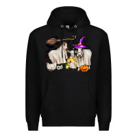 Black halloween farm animals Premium Hoodie - Zillion Design Studio