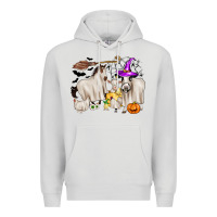 Dove Grey halloween farm animals Premium Hoodie - Zillion Design Studio