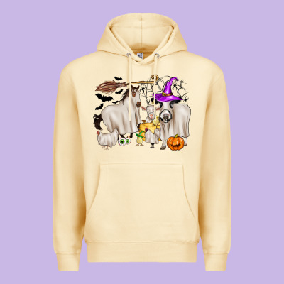 Halloween Farm Animals Premium Hoodie Designed By Zillion Design Studio