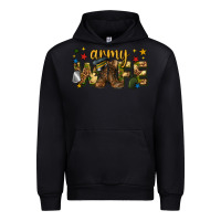 Black army wife western Urban Hoodie - texasbilliewilder