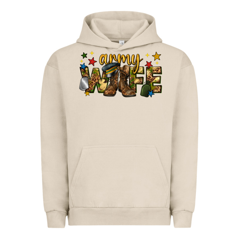 Army Wife Western Urban Hoodie by texasbilliewilder | Teevron