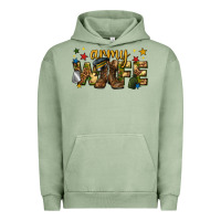 Pigment Oil Green army wife western Urban Hoodie - texasbilliewilder