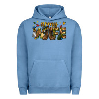 Pigment Pebble Blue army wife western Urban Hoodie - texasbilliewilder