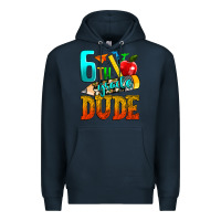 Navy 6th grade dude Premium Hoodie - texasbilliewilder