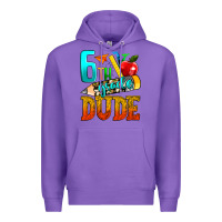 Purple 6th grade dude Premium Hoodie - texasbilliewilder