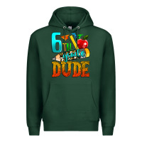 Sports Green 6th grade dude Premium Hoodie - texasbilliewilder