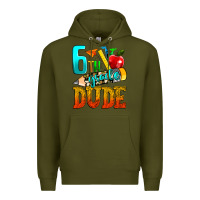 Army Green 6th grade dude Premium Hoodie - texasbilliewilder