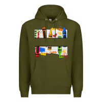 Army Green custom teacher name crayon Premium Hoodie - texasbilliewilder