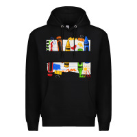 Black custom teacher name crayon Premium Hoodie - texasbilliewilder