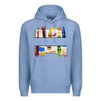 Colony Blue custom teacher name crayon Premium Hoodie - texasbilliewilder