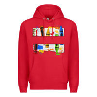 Red custom teacher name crayon Premium Hoodie - texasbilliewilder