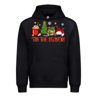 Black 'tis the season christmas Urban Hoodie - Zillion Design Studio