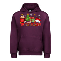 Mauve Wine 'tis the season christmas Urban Hoodie - Zillion Design Studio