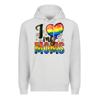 Dove Grey i love my moms Premium Hoodie - Zillion Design Studio
