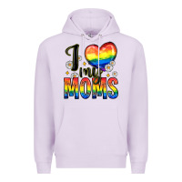 Lilac i love my moms Premium Hoodie - Zillion Design Studio