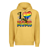 Antique Gold i love my moms Premium Hoodie - Zillion Design Studio