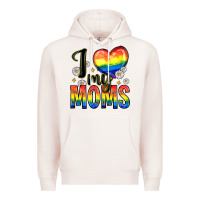 Pale Pink i love my moms Premium Hoodie - Zillion Design Studio