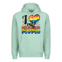 I Love My Moms Premium Hoodie | Teevron