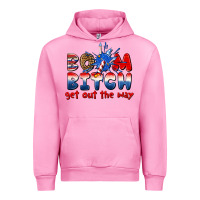 Fuchsia Pink boom bitch get out the way Urban Hoodie - texasbilliewilder