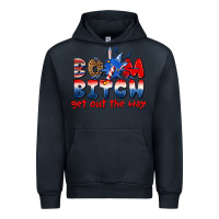 Navy boom bitch get out the way Urban Hoodie - texasbilliewilder