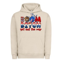 Pigment French Oak boom bitch get out the way Urban Hoodie - texasbilliewilder
