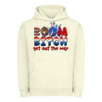 Pigment Pistachio boom bitch get out the way Urban Hoodie - texasbilliewilder