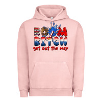 Pigment Salmon boom bitch get out the way Urban Hoodie - texasbilliewilder