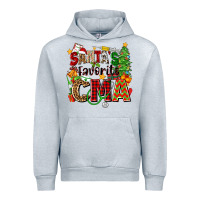 Heather Grey santa's favorite cma Urban Hoodie - Zillion Design Studio