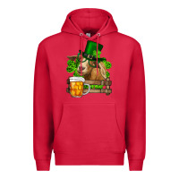 Cardinal st. patrick's day goat and beer Premium Hoodie - RanaPortraitStore