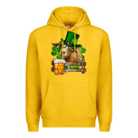 Lemon st. patrick's day goat and beer Premium Hoodie - RanaPortraitStore