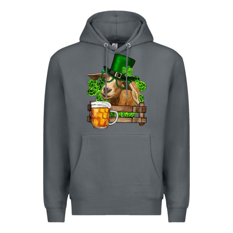 St. Patrick's Day Goat And Beer Premium Hoodie by RanaPortraitStore | Teevron