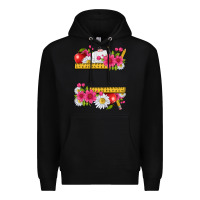 Black floral teacher Premium Hoodie - texasbilliewilder