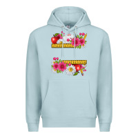 Blue Mist floral teacher Premium Hoodie - texasbilliewilder