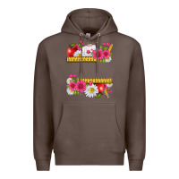 Coffee floral teacher Premium Hoodie - texasbilliewilder