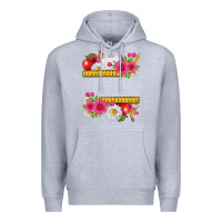 Heather Grey floral teacher Premium Hoodie - texasbilliewilder