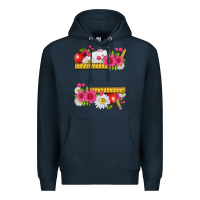 Navy floral teacher Premium Hoodie - texasbilliewilder
