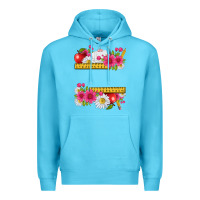Ocean Blue floral teacher Premium Hoodie - texasbilliewilder