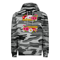 Slate Camo floral teacher Premium Hoodie - texasbilliewilder
