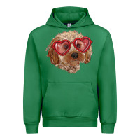 Toy Poodle With Love Glasses Urban Hoodie | Teevron